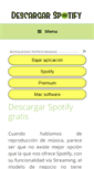 Mobile Screenshot of descargarspotifygratis.com