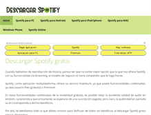 Tablet Screenshot of descargarspotifygratis.com